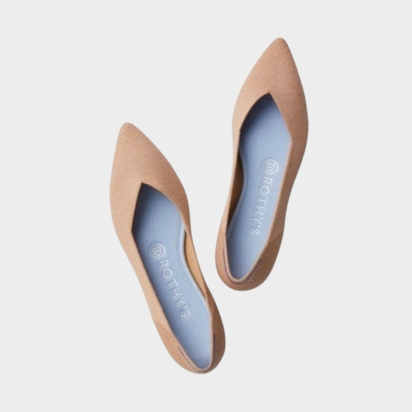 Rothy's Shoes - Rothy's The Point Merino Wool Flats in Camel Size 8 Limited Edition